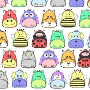 Animal Backpacks Pastel