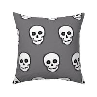 XL Skull White on Gray- remix-2