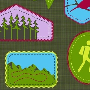 Julie's Hiking Badges