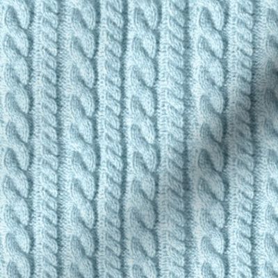 Knitting in blue
