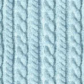 Knitting in blue