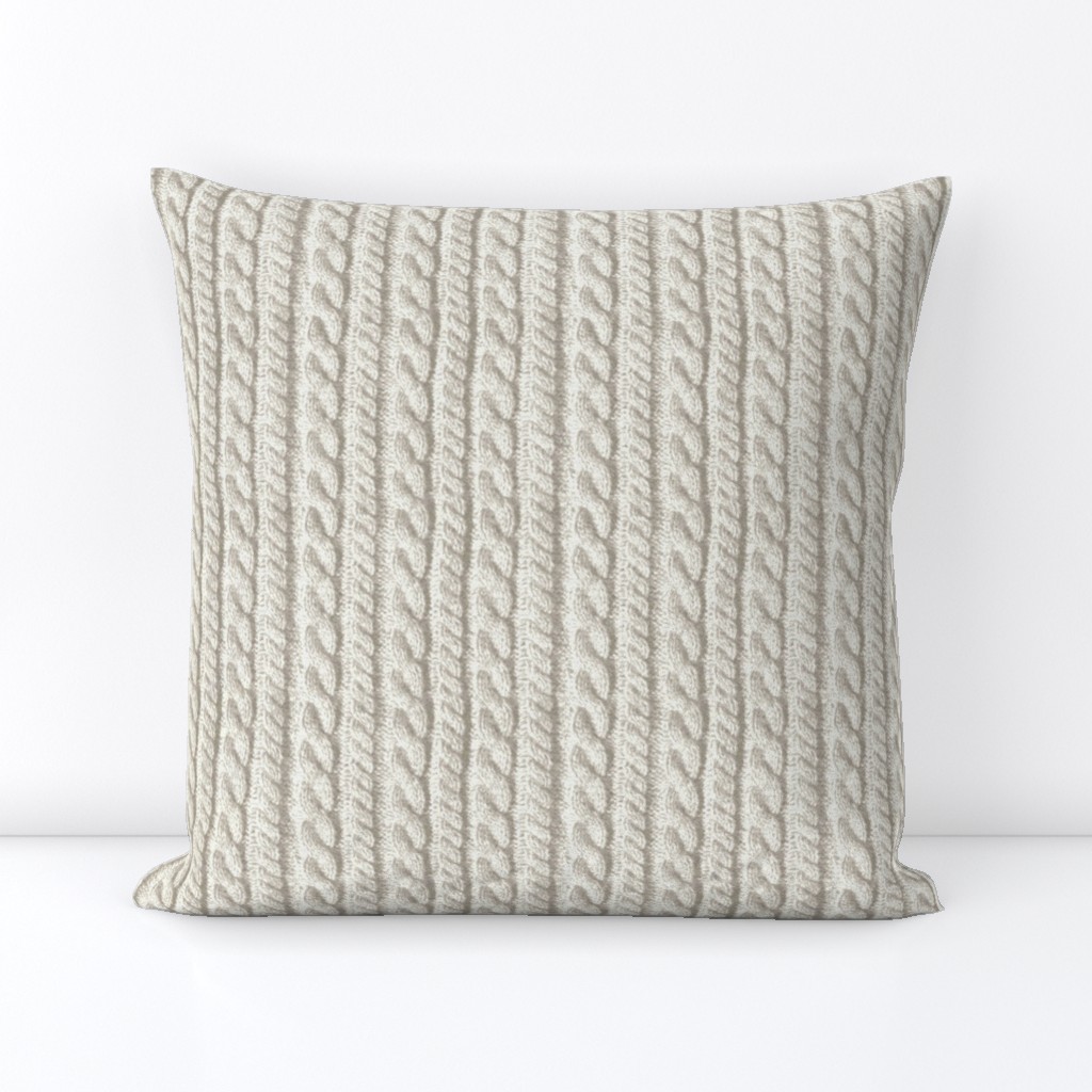 Knitting in cream