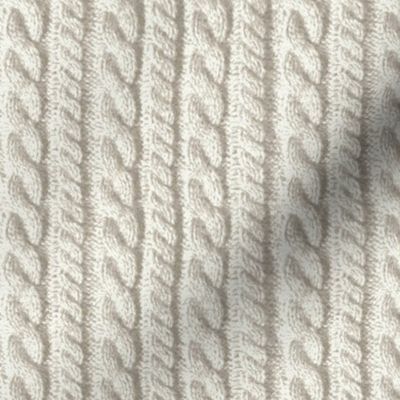 Knitting in cream