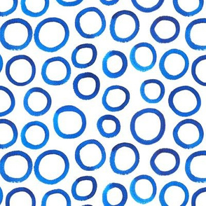 Small Blue Watercolor Circles