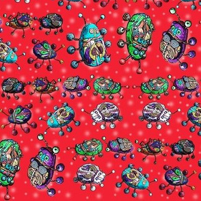 BEETLE MANIA red ladybug scarab