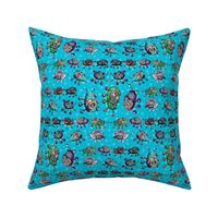 BEETLE MANIA turquoise blue ladybug scarab