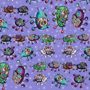 BEETLE MANIA Lavender ladybug scarab