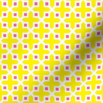 Cross Section Pattern Yellow and Pink