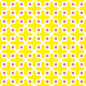 Cross Section Pattern Yellow and Pink