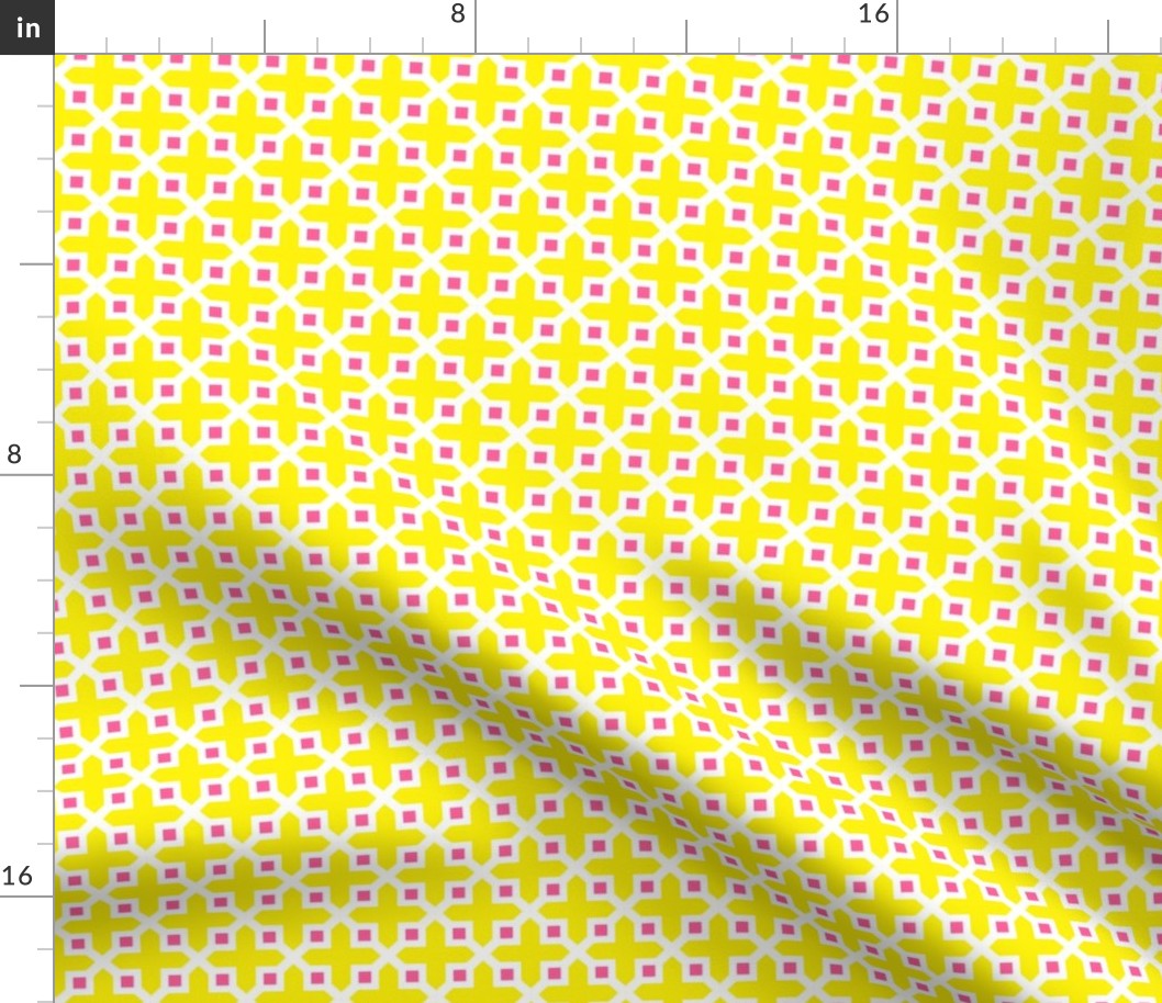 Cross Section Pattern Yellow and Pink