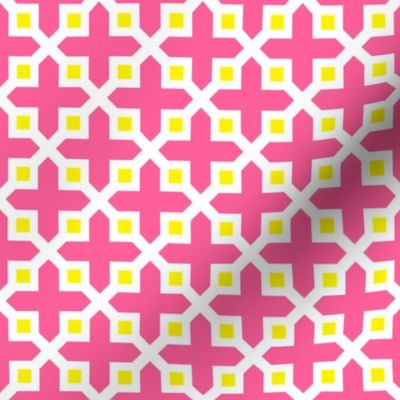 Cross Section Pattern Pink and Yellow