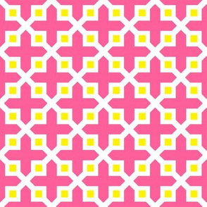 Cross Section Pattern Pink and Yellow