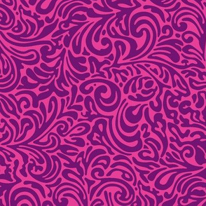 swirl botanical - rosa