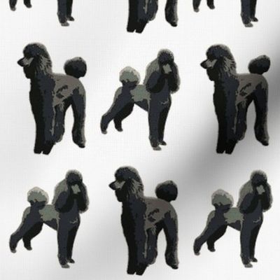 black poodles cross stitch