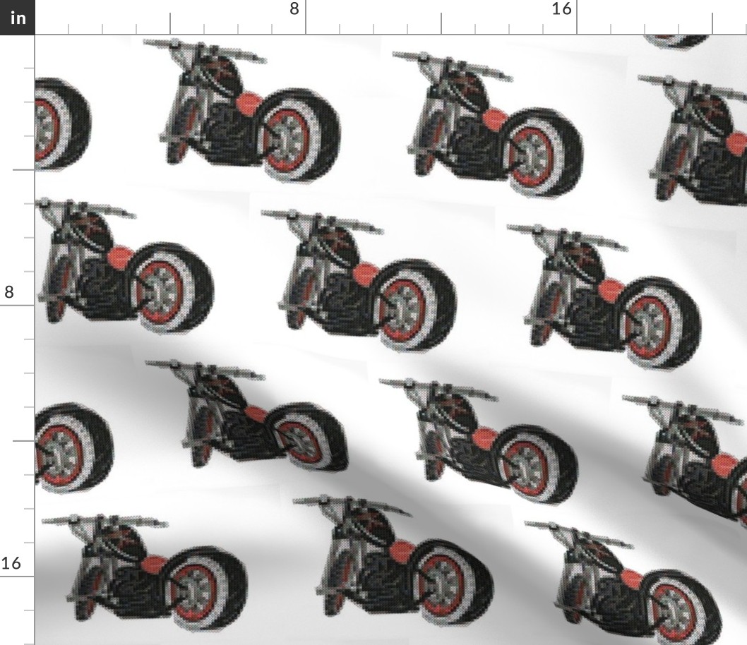 motorcycle cross stitch