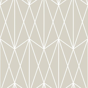 Diamond Grid - Beige