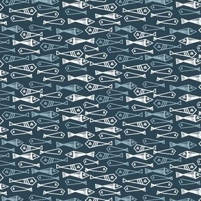 Fish - Parisian Blue (Tiny Version) by Andrea Lauren