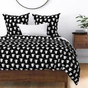 polar bear // black and white scandi nursery bear cute fabric for kids  polar bears