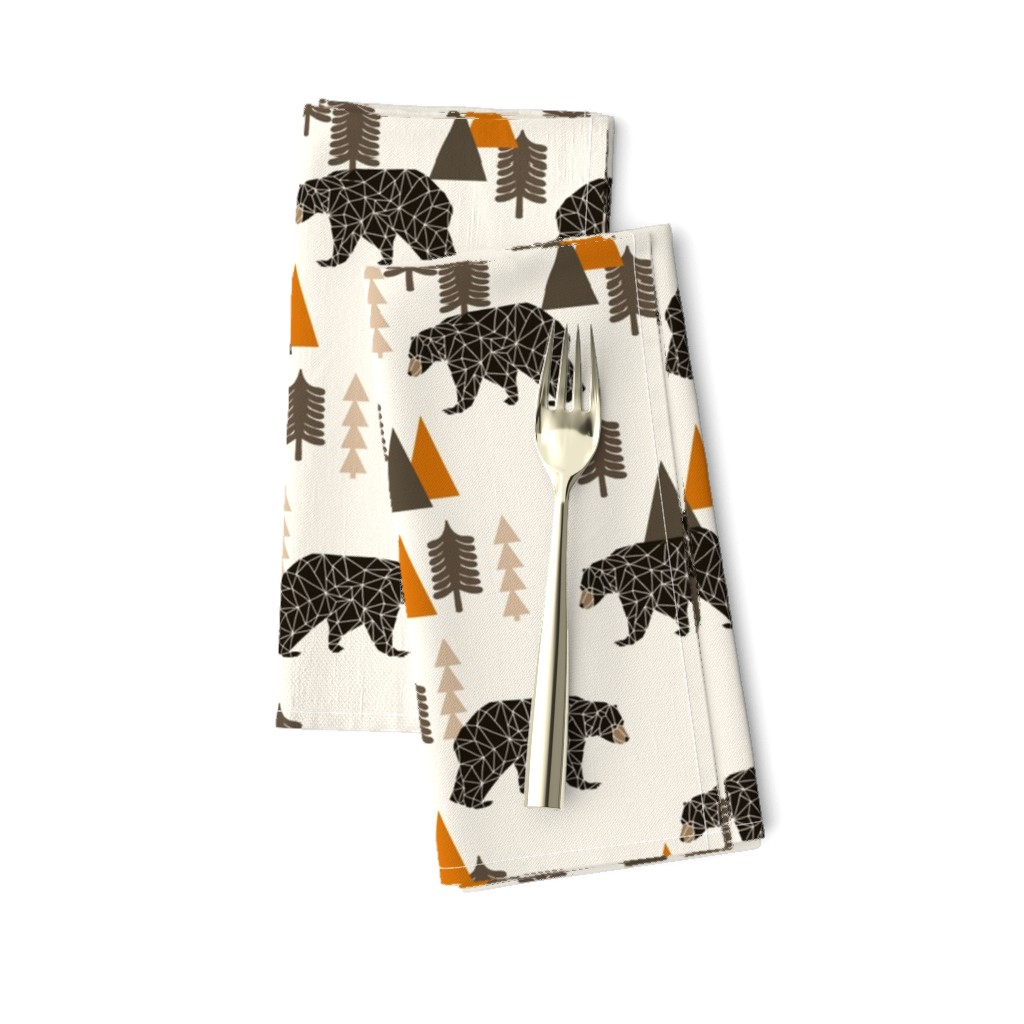 bear // forest woodland camping trees outdoors boys design