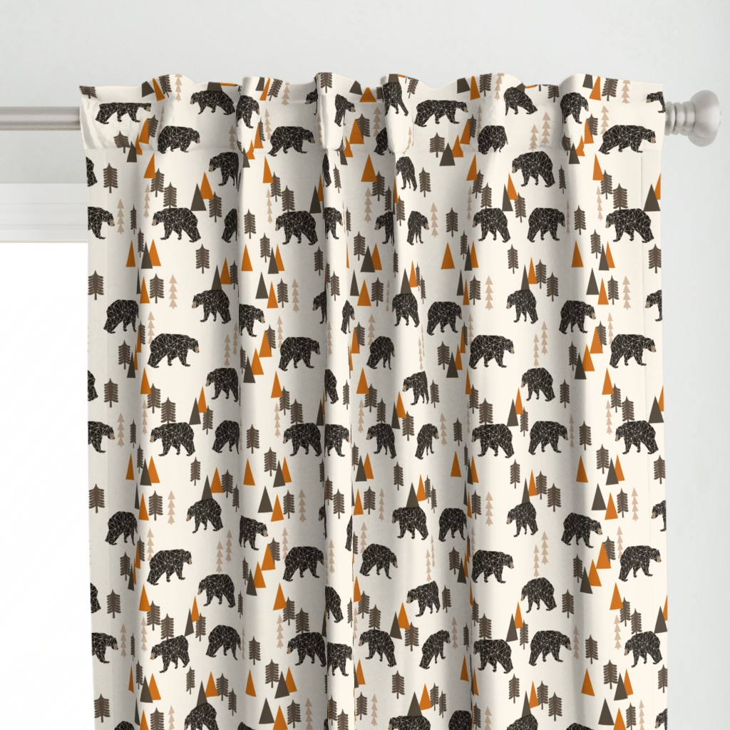 bear // forest woodland camping trees outdoors boys design