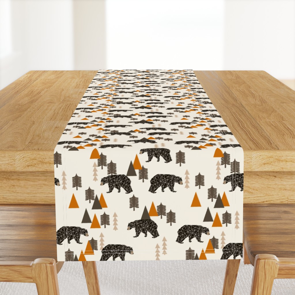 bear // forest woodland camping trees outdoors boys design