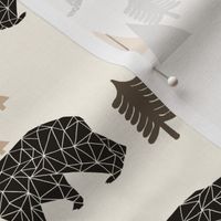 bear // forest woodland camping trees outdoors boys design