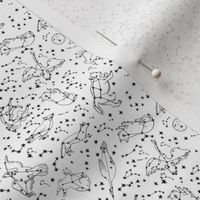 constellations // mini constellation animals fabric new constellation animals design