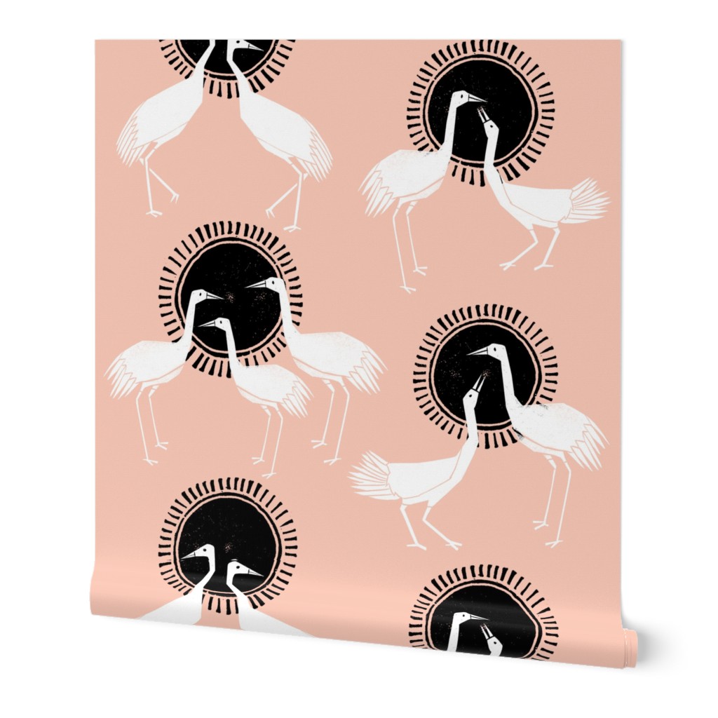 Cranes - Pink by Andrea Lauren