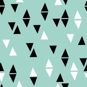 Triangle Coordinates - Pale Turquoise by Andrea Lauren 