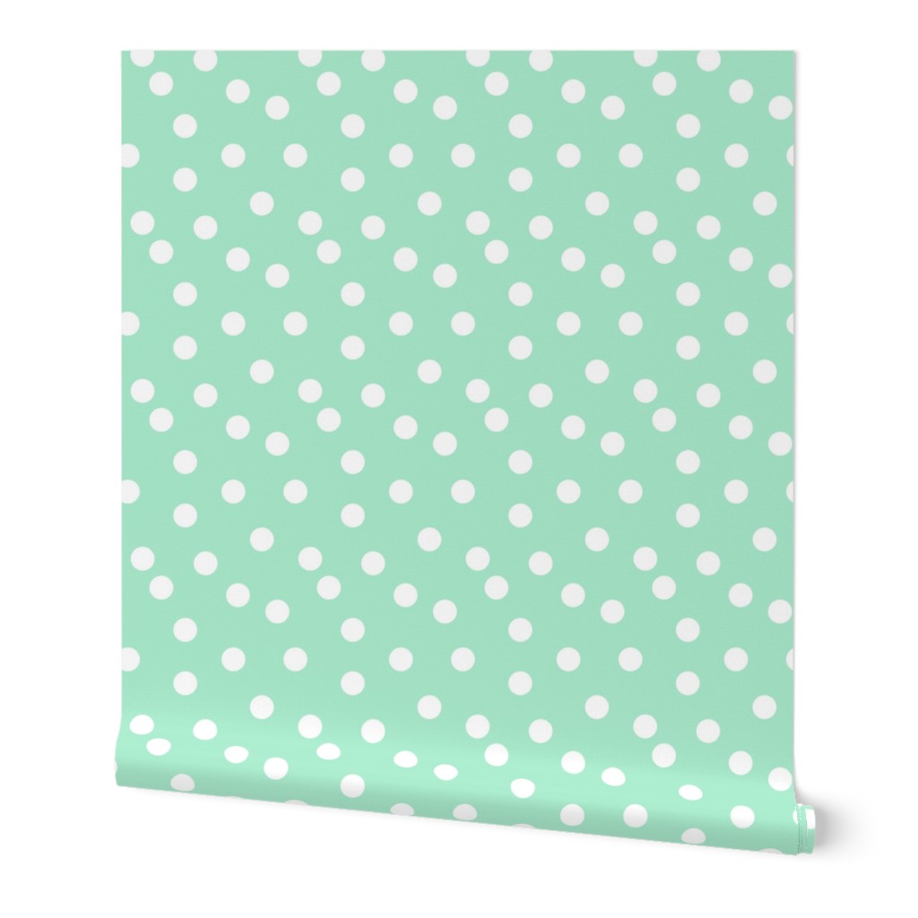 Polka Dots - Pistachio (Small Version) by Andrea Lauren