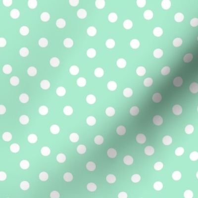 Polka Dots - Pistachio (Small Version) by Andrea Lauren