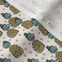 pineapples // sweet pineapple tropical print summer sweet kids off-white