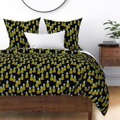 pineapple // block print sweet pineapples block print design tropical fruits