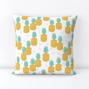 pineapple // block print sweet tropical fruits summer pineapples hawaii