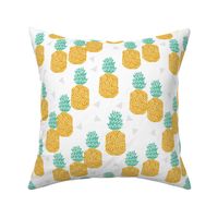 pineapple // block print sweet tropical fruits summer pineapples hawaii