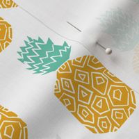 pineapple // block print sweet tropical fruits summer pineapples hawaii