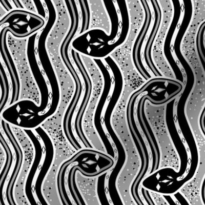 Grayscale snakes a-slither by Su_G_©SuSchaefer