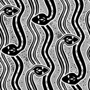 Grayscale snakes a-slither by Su_G_©SuSchaefer