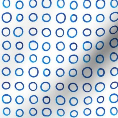 Micro Blue Watercolor Circles