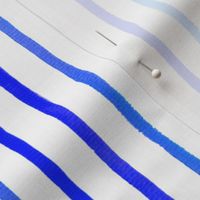 Sparse Blue Watercolor Stripes