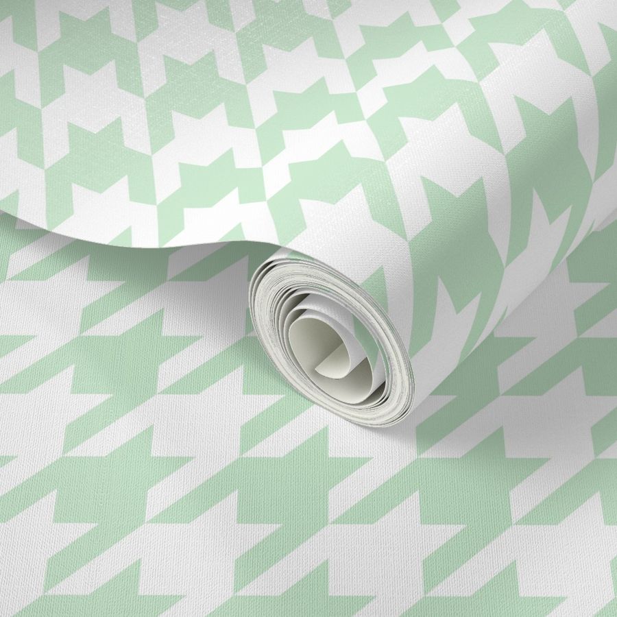 The Houndstooth Check ~ Viennese Mint