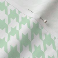 The Houndstooth Check ~ Viennese Mint