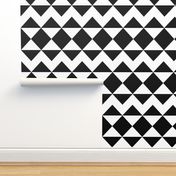 Modernist Argyle ~ Black and White