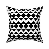 Modernist Argyle ~ Black and White