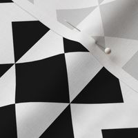 Modernist Argyle ~ Black and White