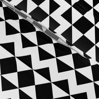 Modernist Argyle ~ Black and White