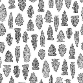 arrowheads black and white