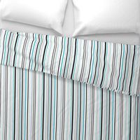 Turquoise black  stripe coordinate stripes