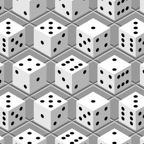 03416559 : D6 dice x 6 tiled