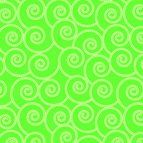 lime swirls pattern